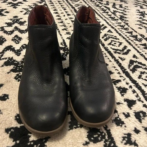 Dansko Textured Black Ankle Booties - Picture 2 of 6